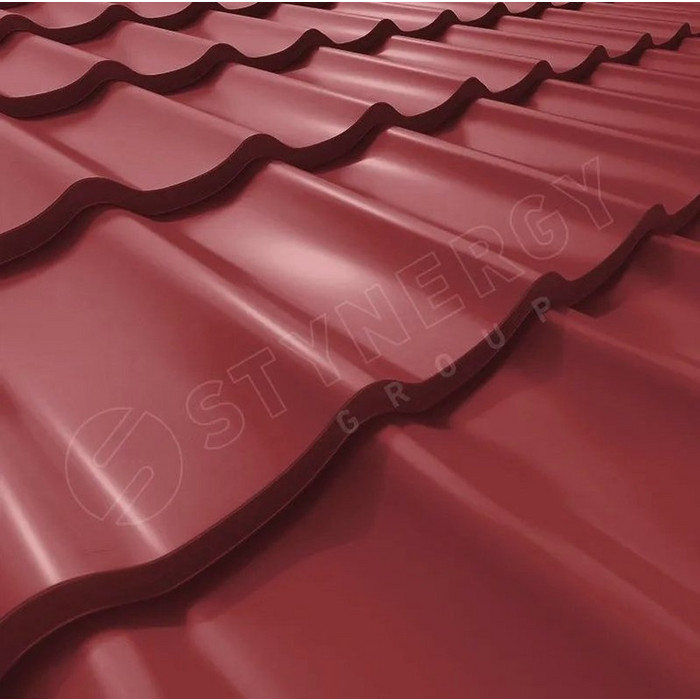 Металлочерепица Stynergy СуперМонтеррей Стальной Шёлк (0.5) RAL 3011