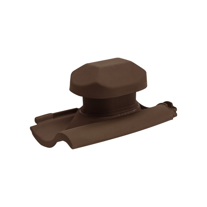 Черепица с сант вент выходом, Modena 11, Орехово-коричневый, ABC