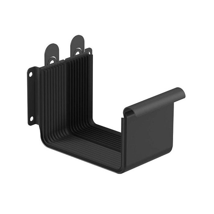 Соединитель желоба 125мм STAL2, 125/80 мм, цвет Графит, Galeco