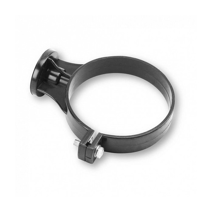 Хомут 100мм для трубы ПВХ, 152(130)/100 мм, цвет Графит, Galeco